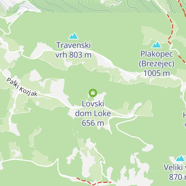 Map of Lovski dom Loke