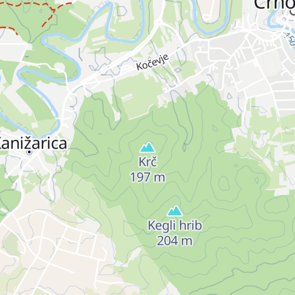 Map of Krč
