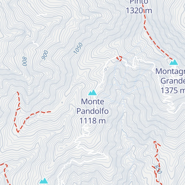 Map of Monte Pandolfo