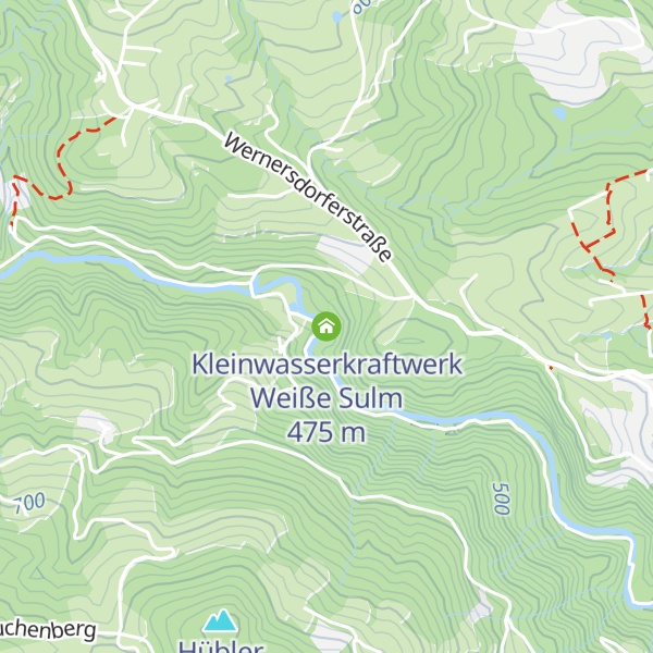 Map of Kleinwasserkraftwerk Weiße Sulm