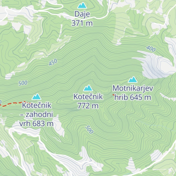 Map of Kotečnik