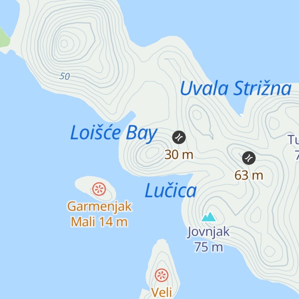 Map of Obručan