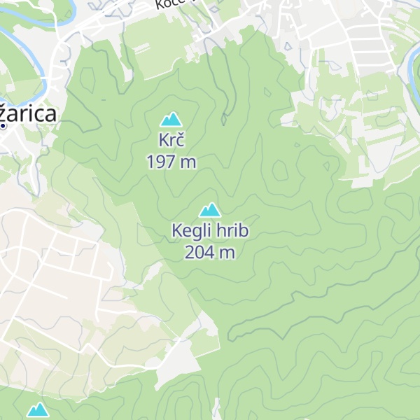 Map of Kegli hrib
