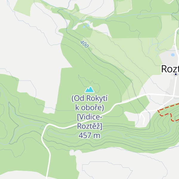 Map of (Od Rokytí k oboře) [Vidice-Roztěž]