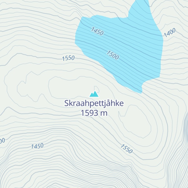 Map of Skraahpettjåhke