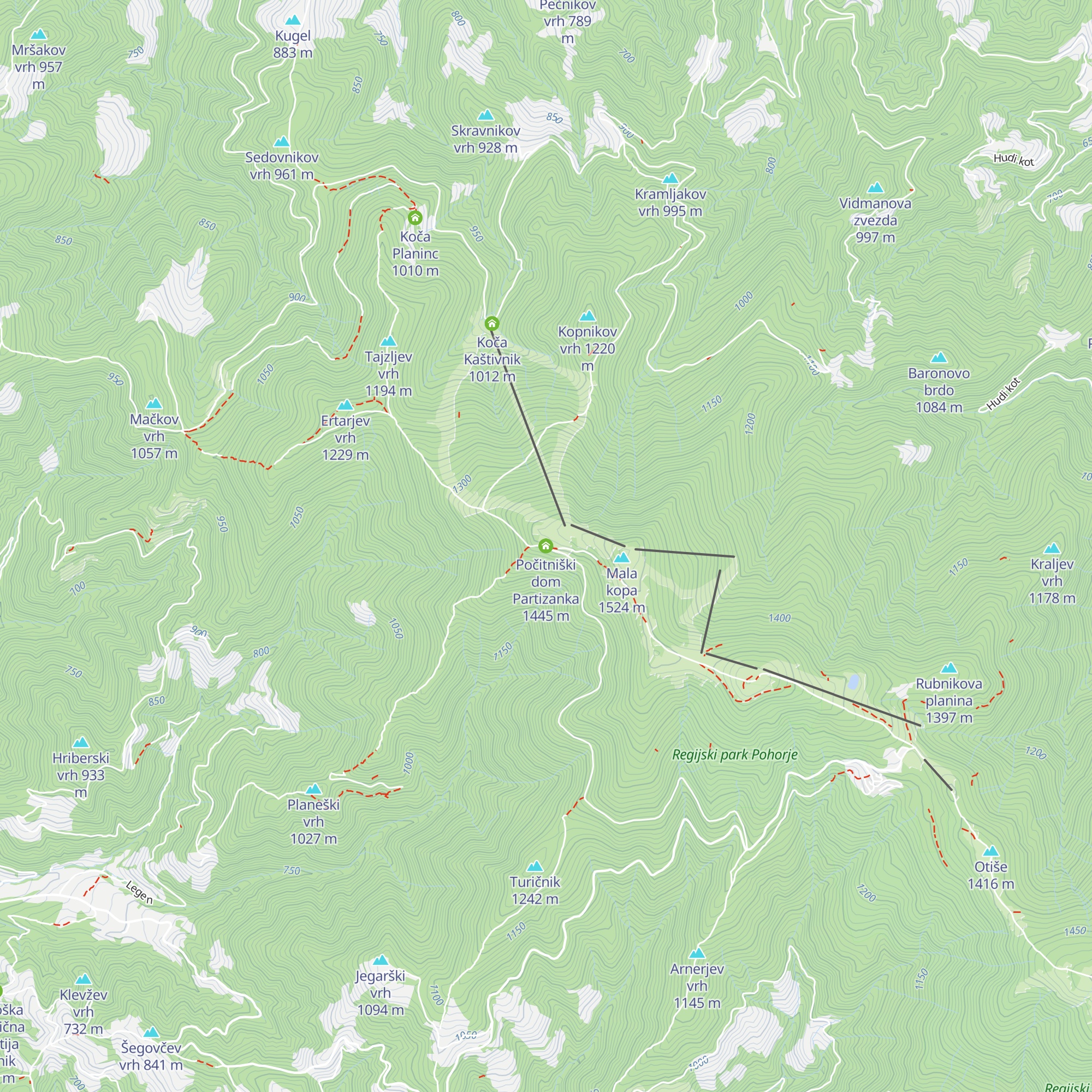 Počitniški dom Partizanka map
