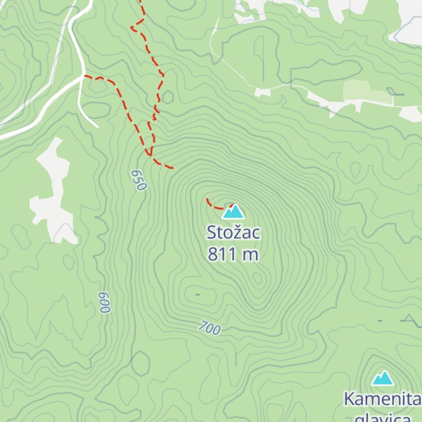 Map of Sklonište Stožac