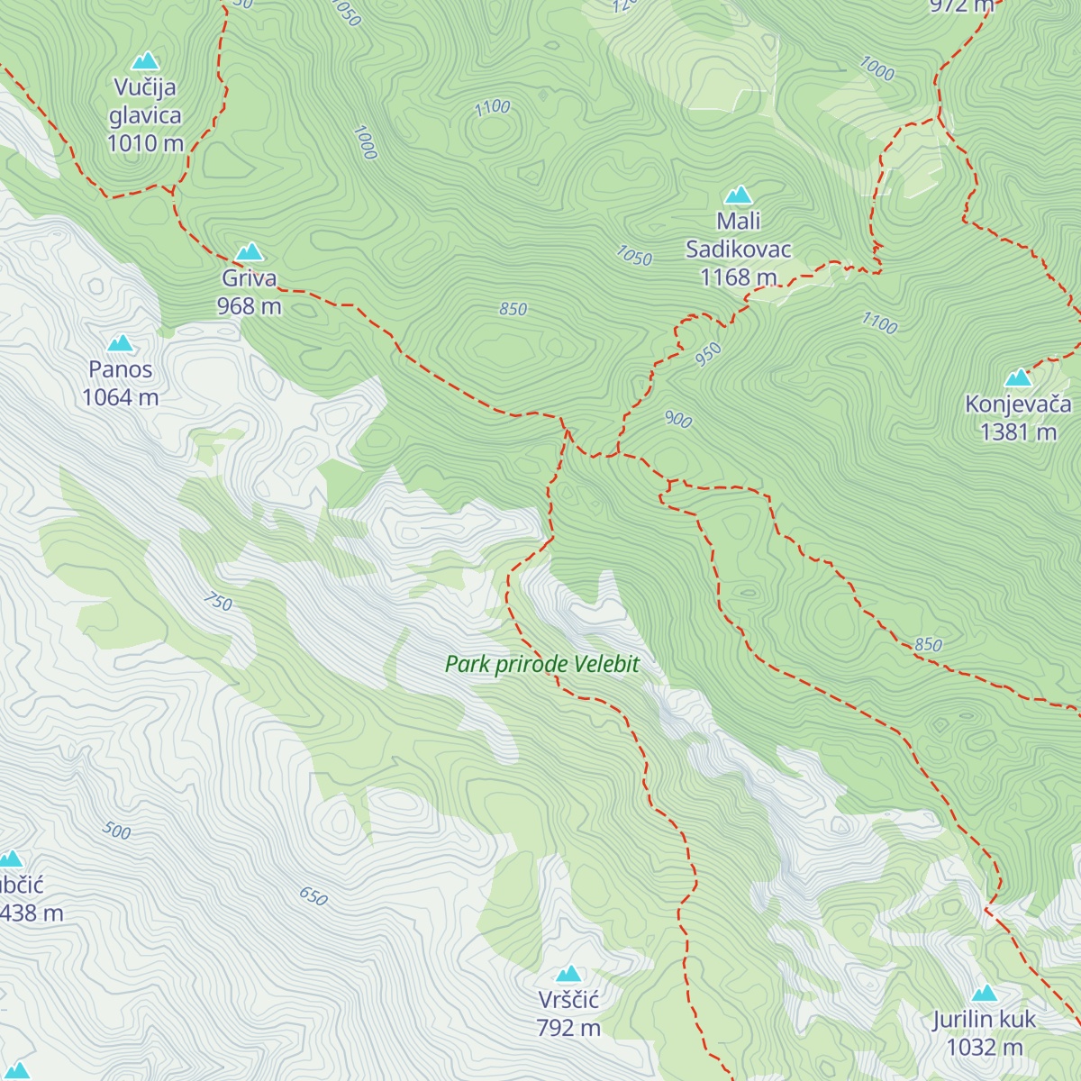 Ždrilo map