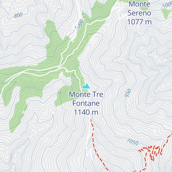 Map of Monte Tre Fontane