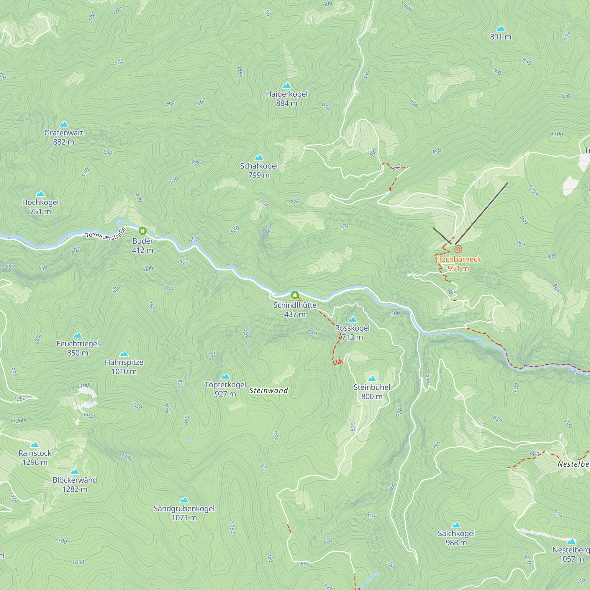 Schindlhütte map