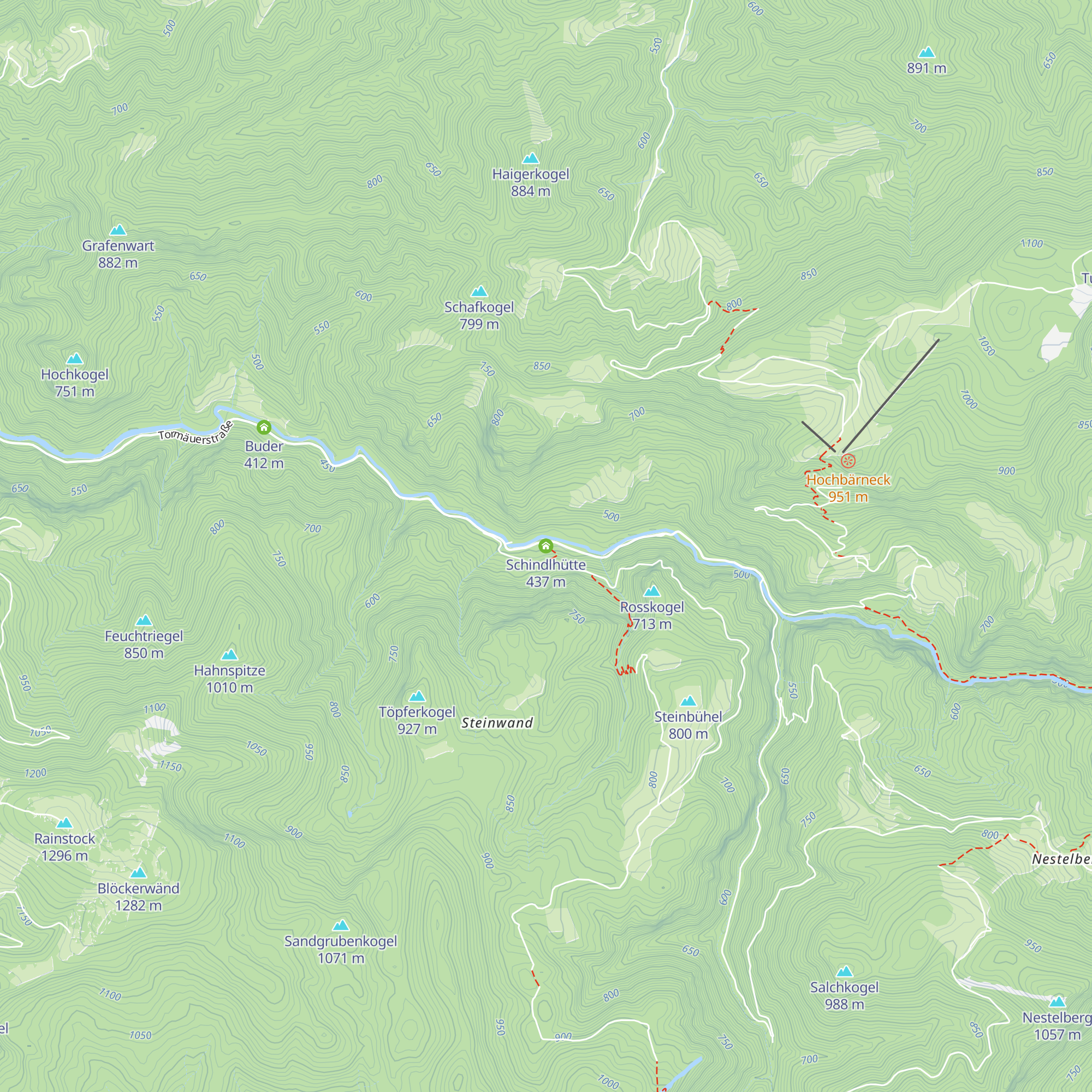 Schindlhütte map