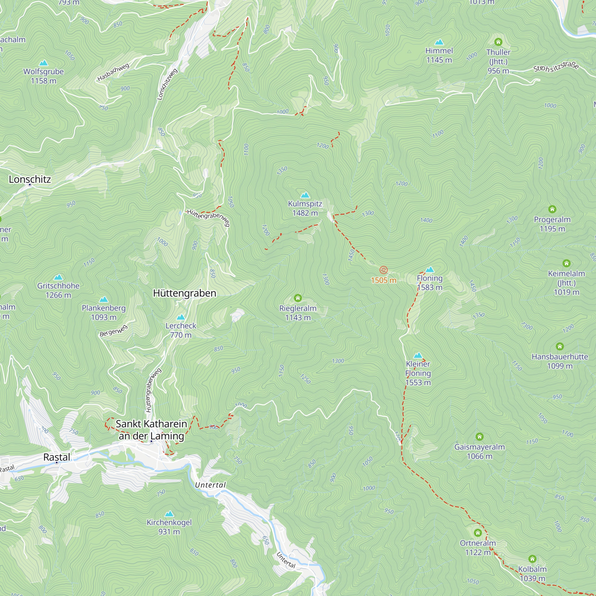 Riegleralm map
