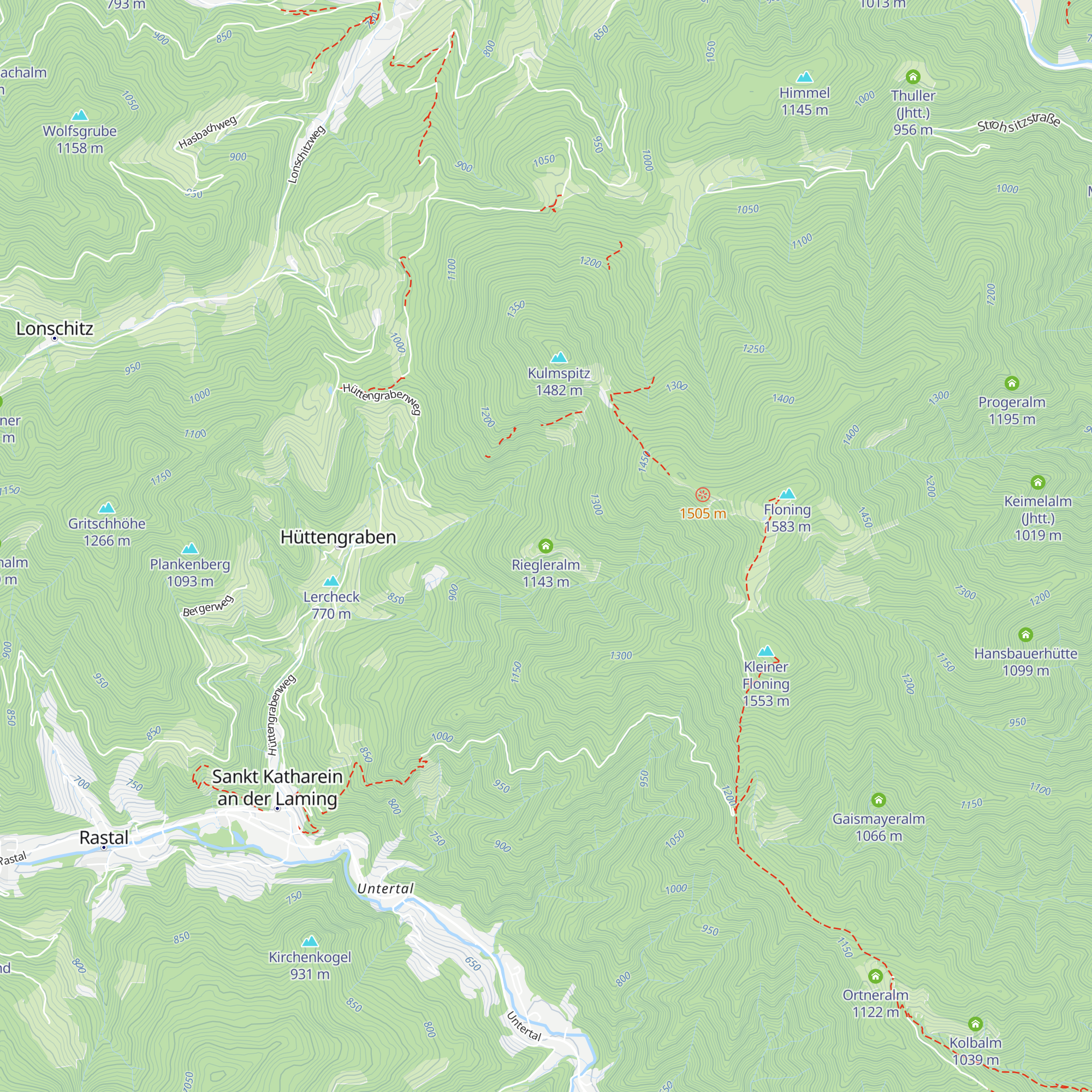 Riegleralm map