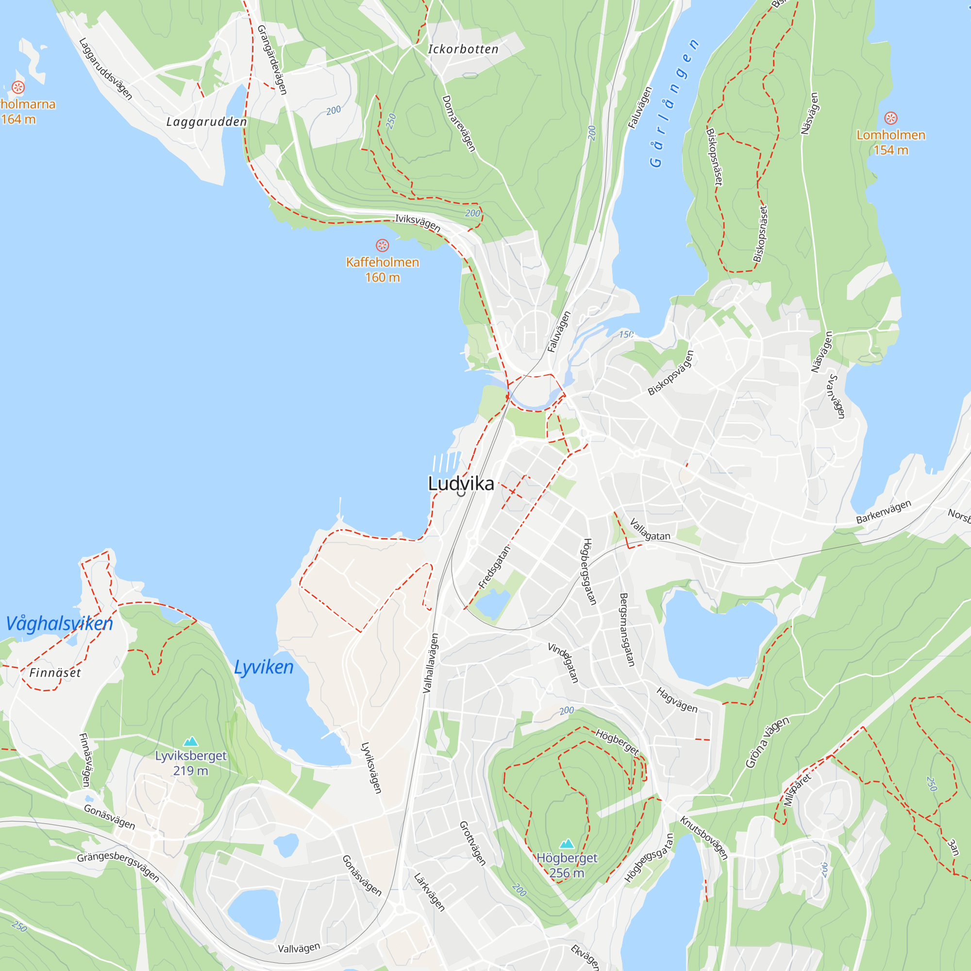 Ludvika-Smedjebackens Turism map