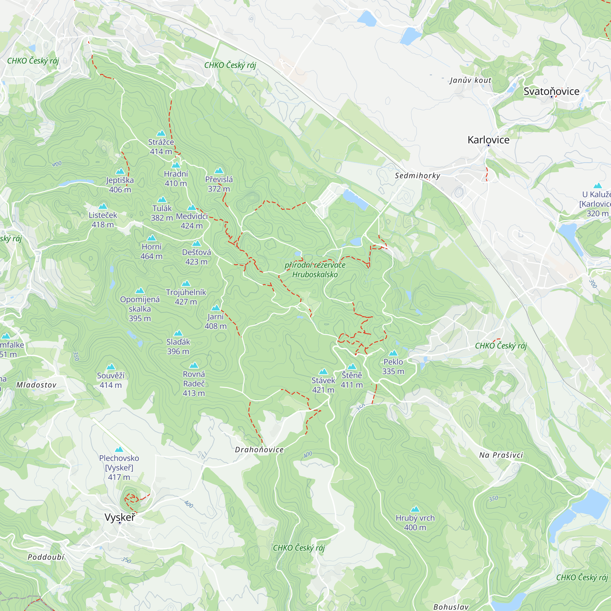 Informační středisko CHKO Český ráj - Bukovina map
