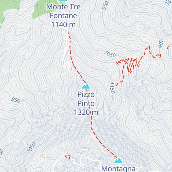 Map of Pizzo Pinto