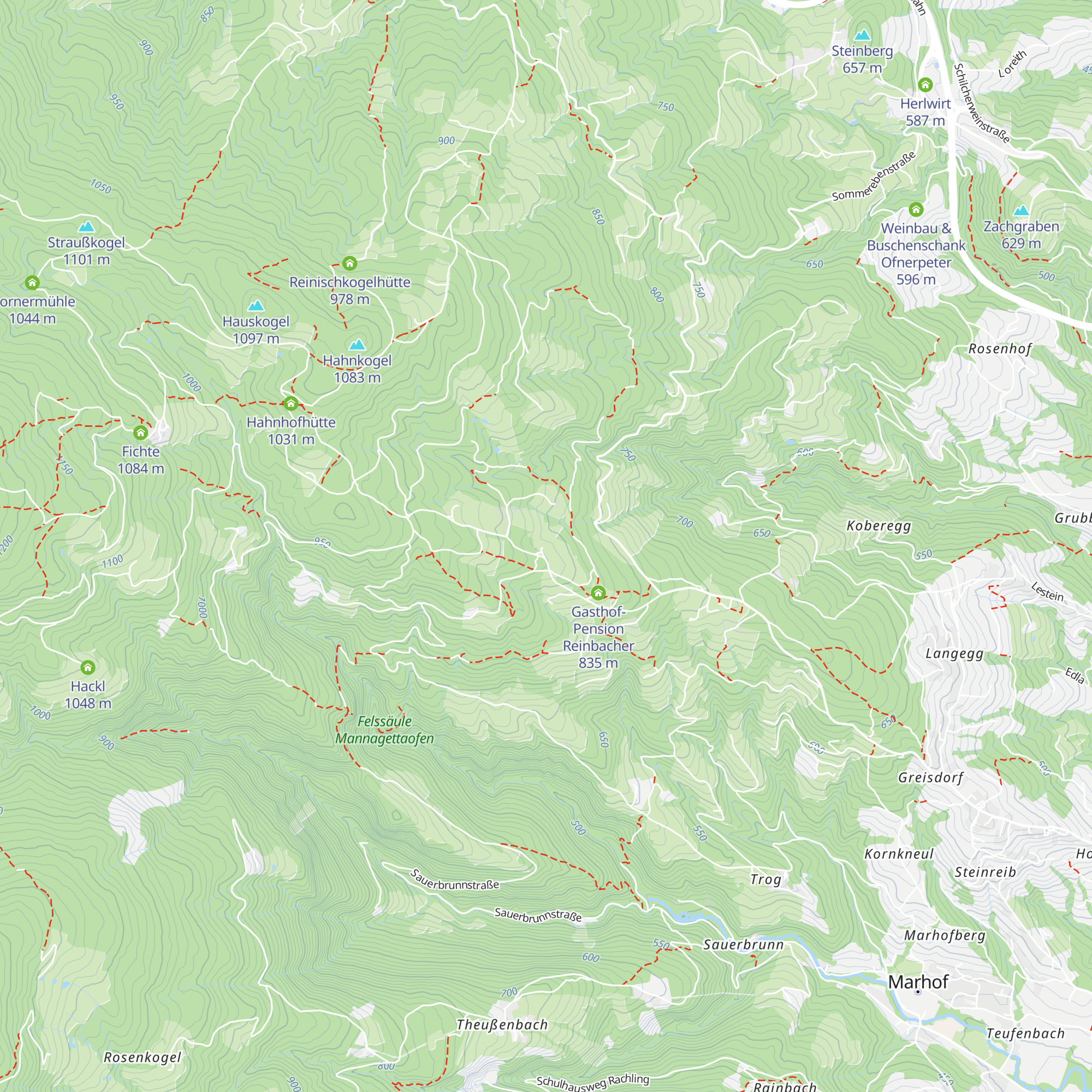 Gasthof-Pension Wassermann map