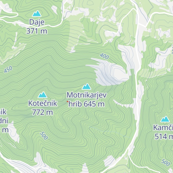 Map of Motnikarjev hrib