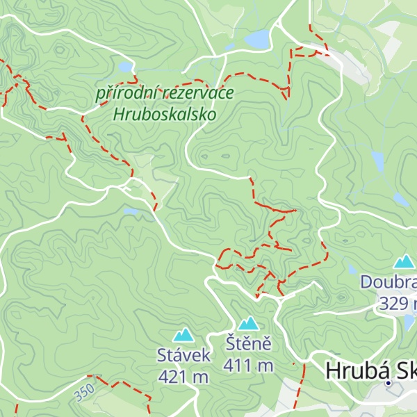Map of Skála předchůdců