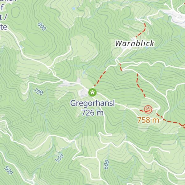 Map of Gregorhansl