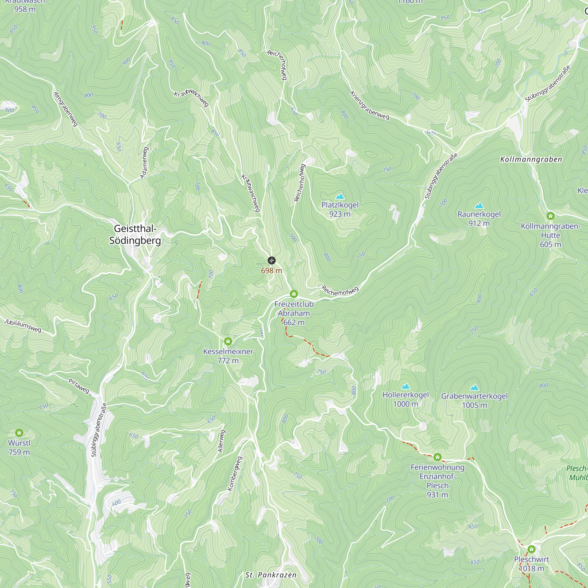 Freizeitclub Abraham map