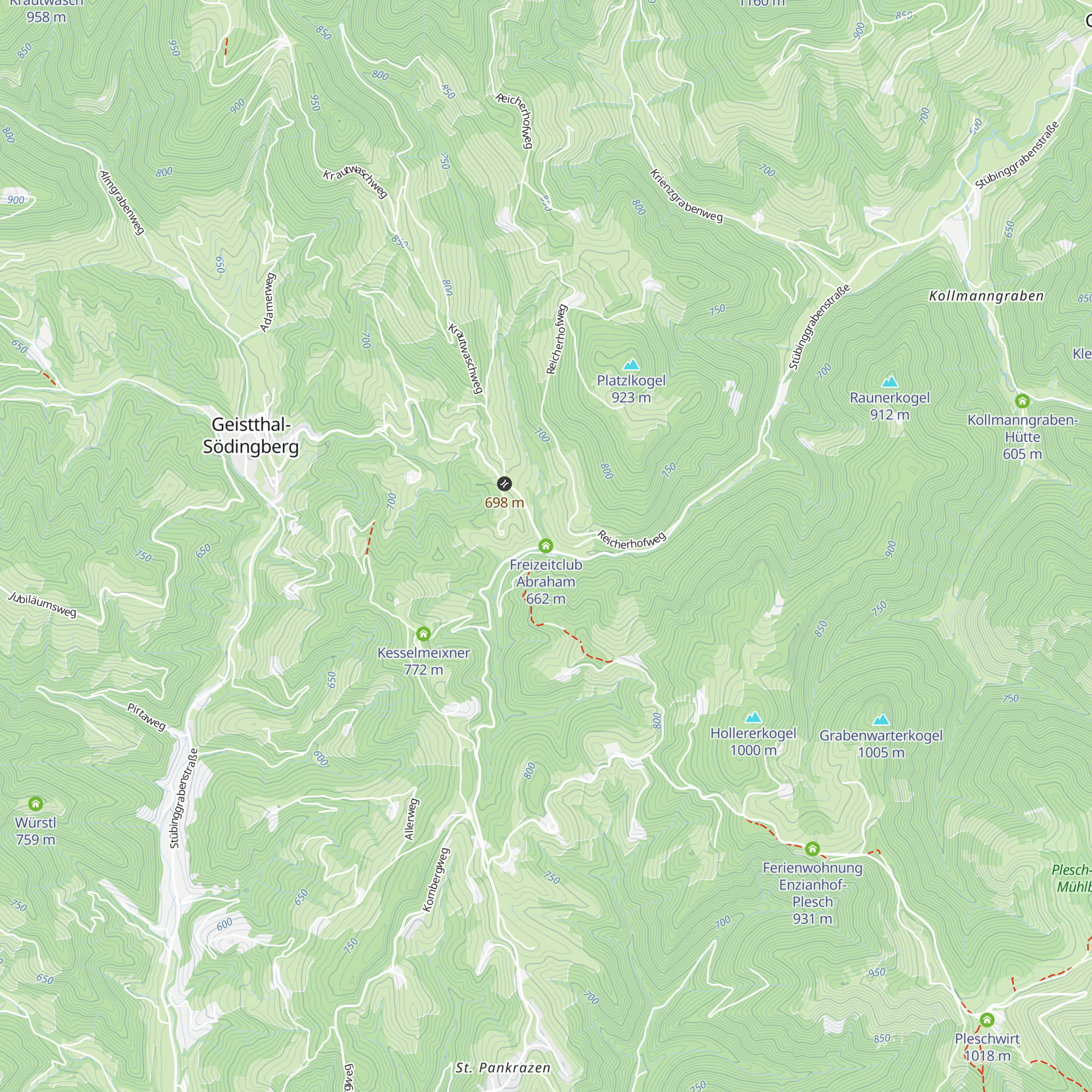 Freizeitclub Abraham map