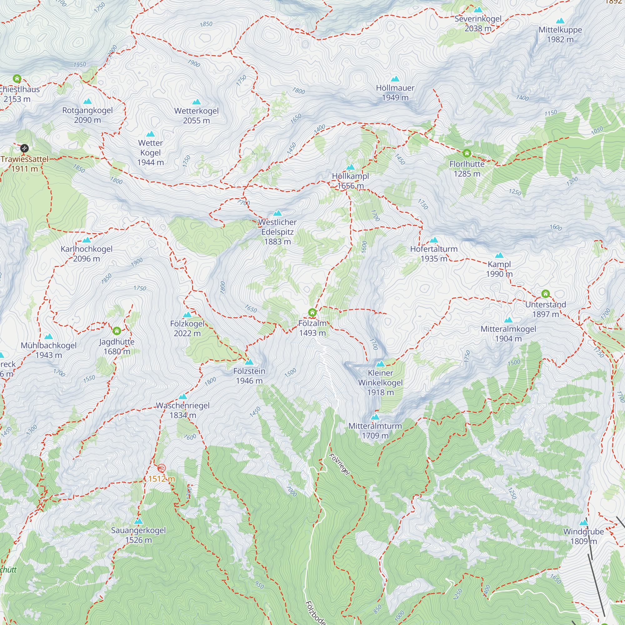 Fölzalm map