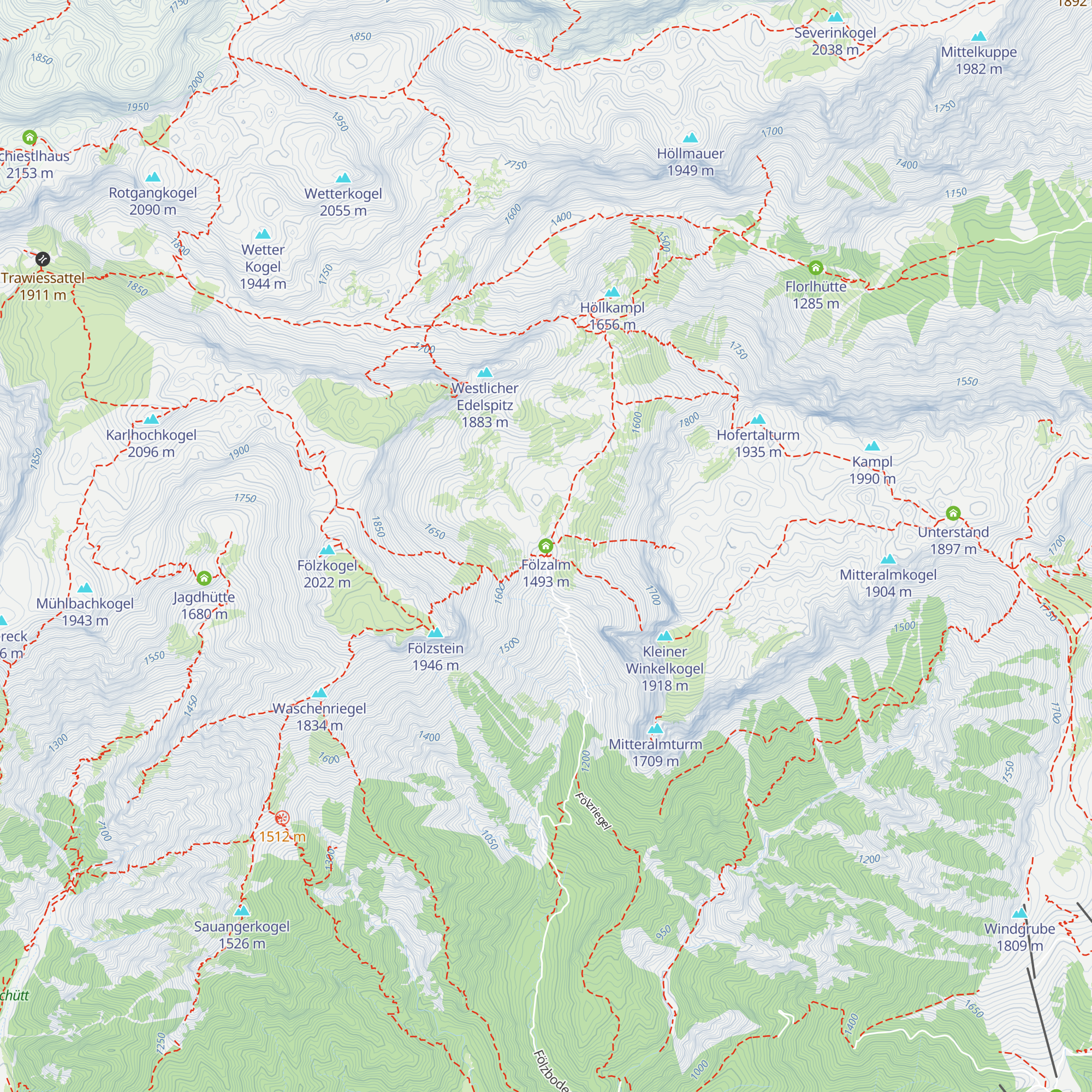 Fölzalm map