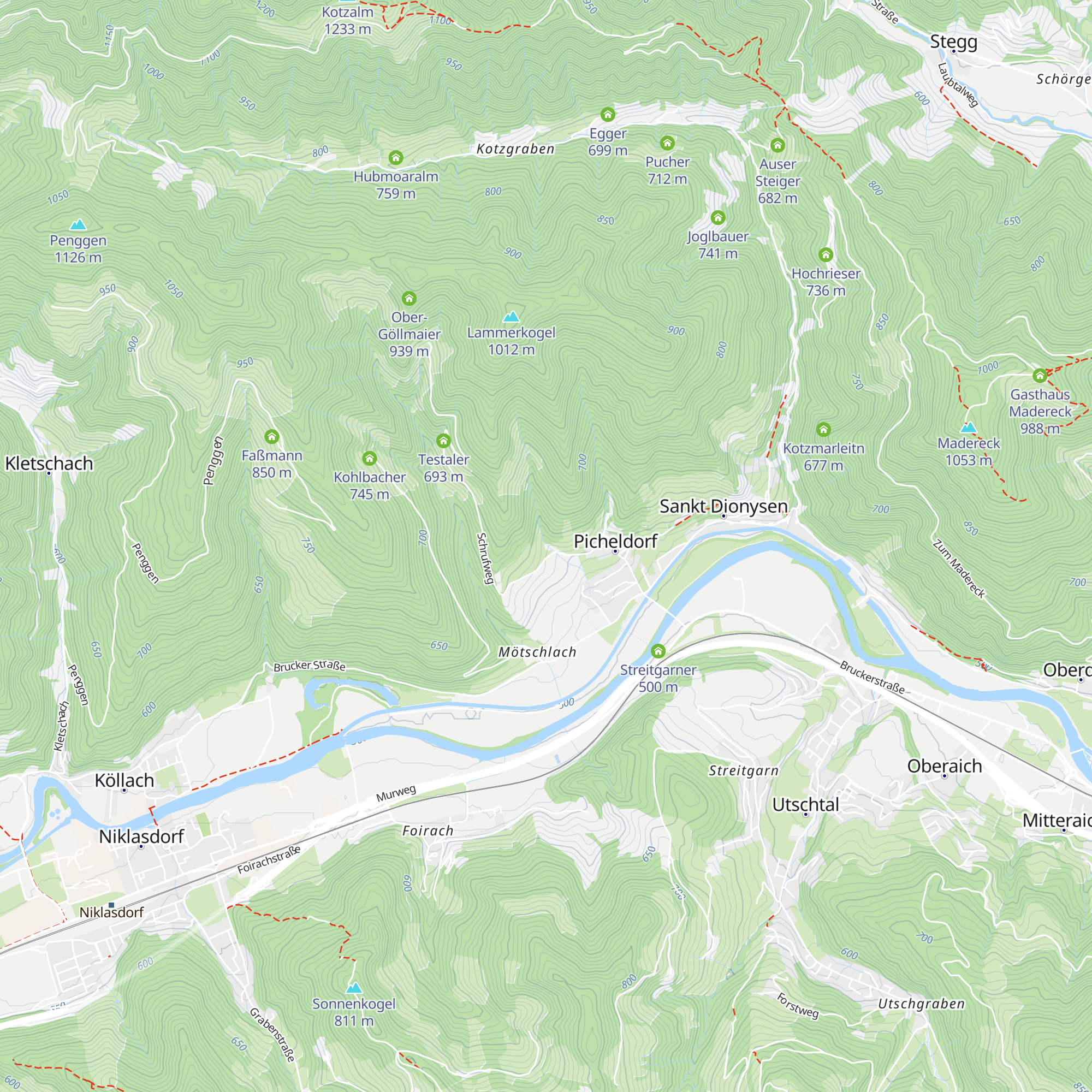 Bachbauern-Keuschen map