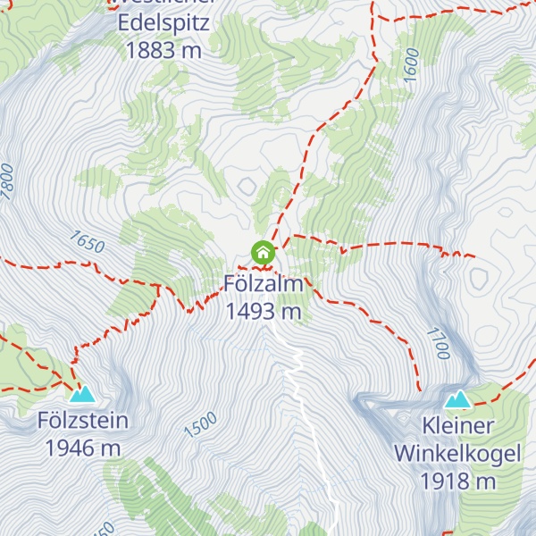 Map of Herzerhütte