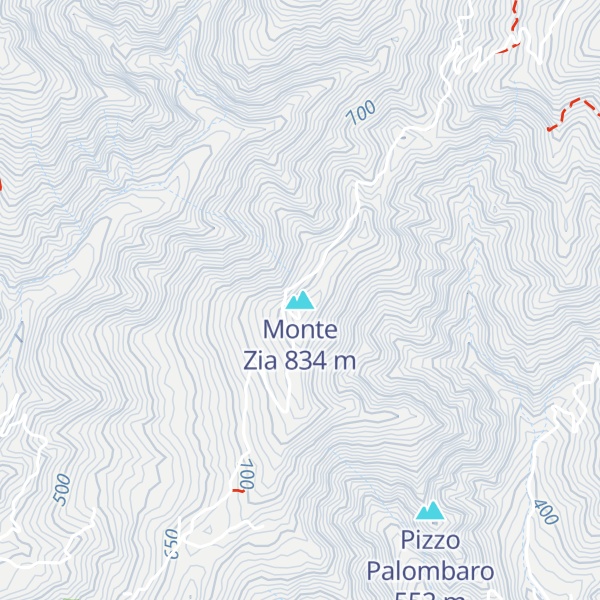 Map of Monte Zia