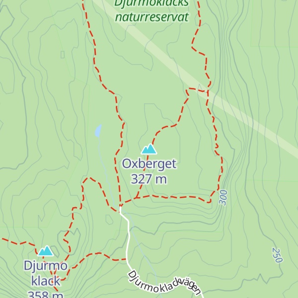 Map of Oxberget