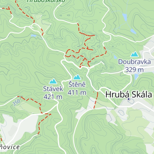 Map of Štěně