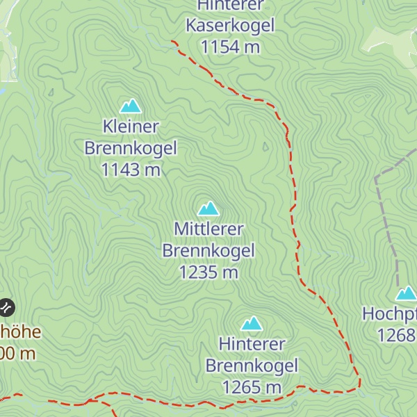 Map of Mittlerer Brennkogel