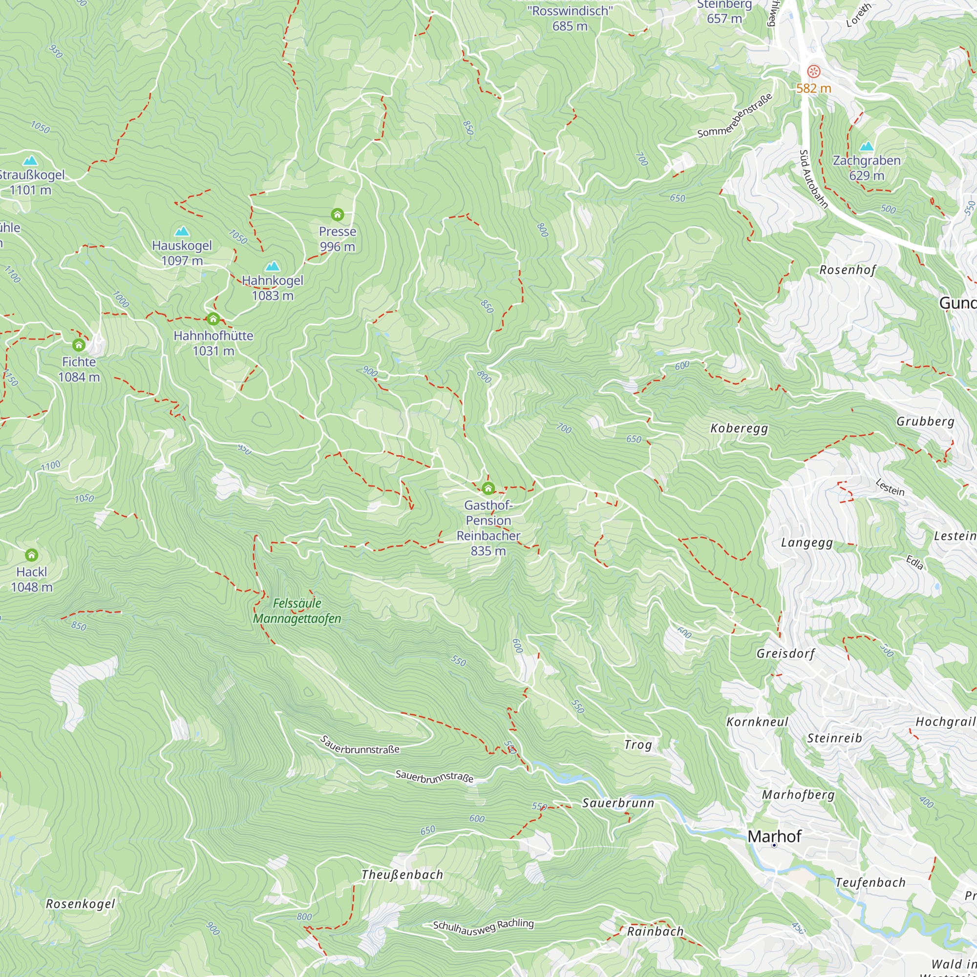 Gasthof-Pension Reinbacher map