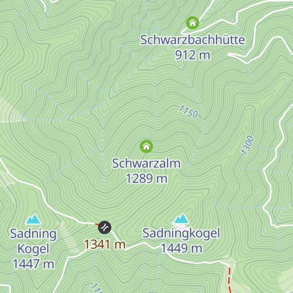 Map of Schwarzalm