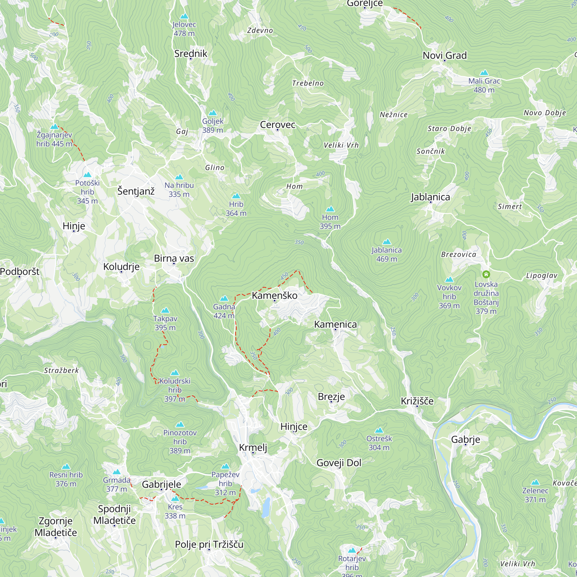 Lovska družina Šentjanž map