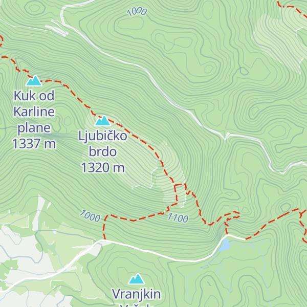 Map of Filipov kuk