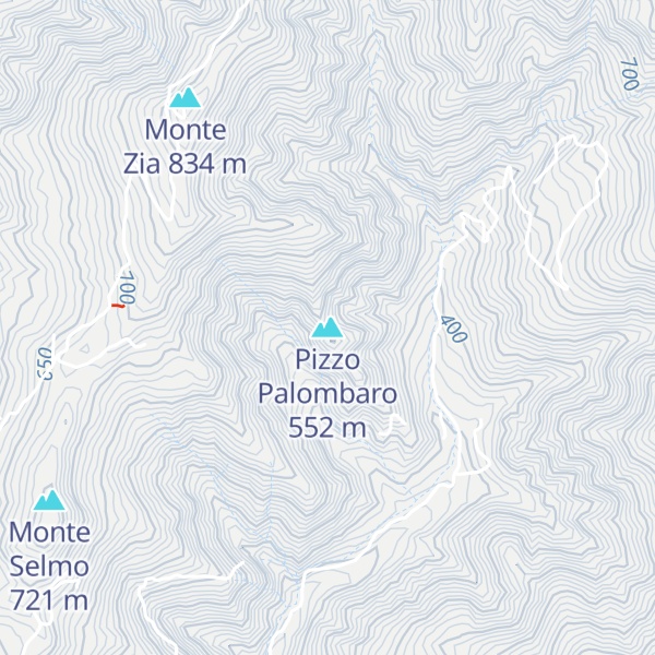 Map of Pizzo Palombaro