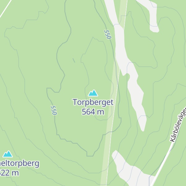Map of Torpberget