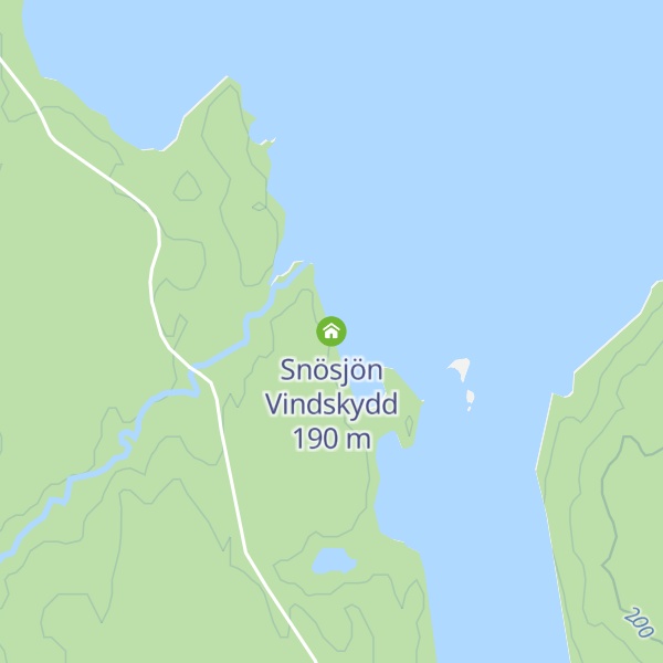 Map of Snösjön Vindskydd