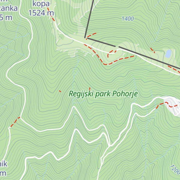 Map of Lovska koča