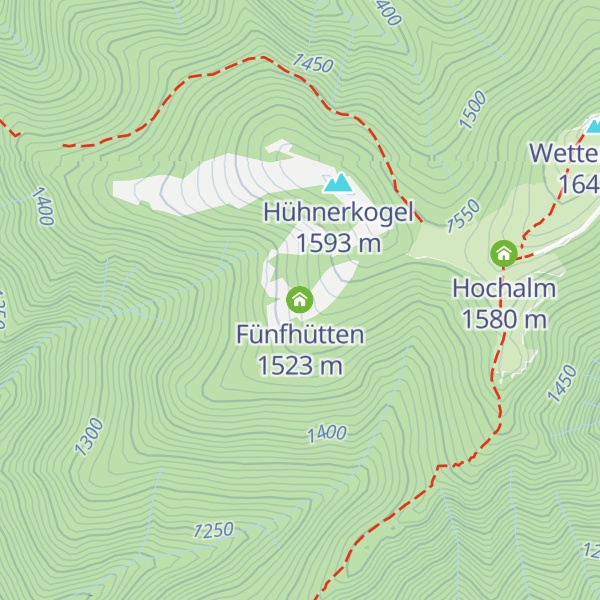 Map of Fünfhütten