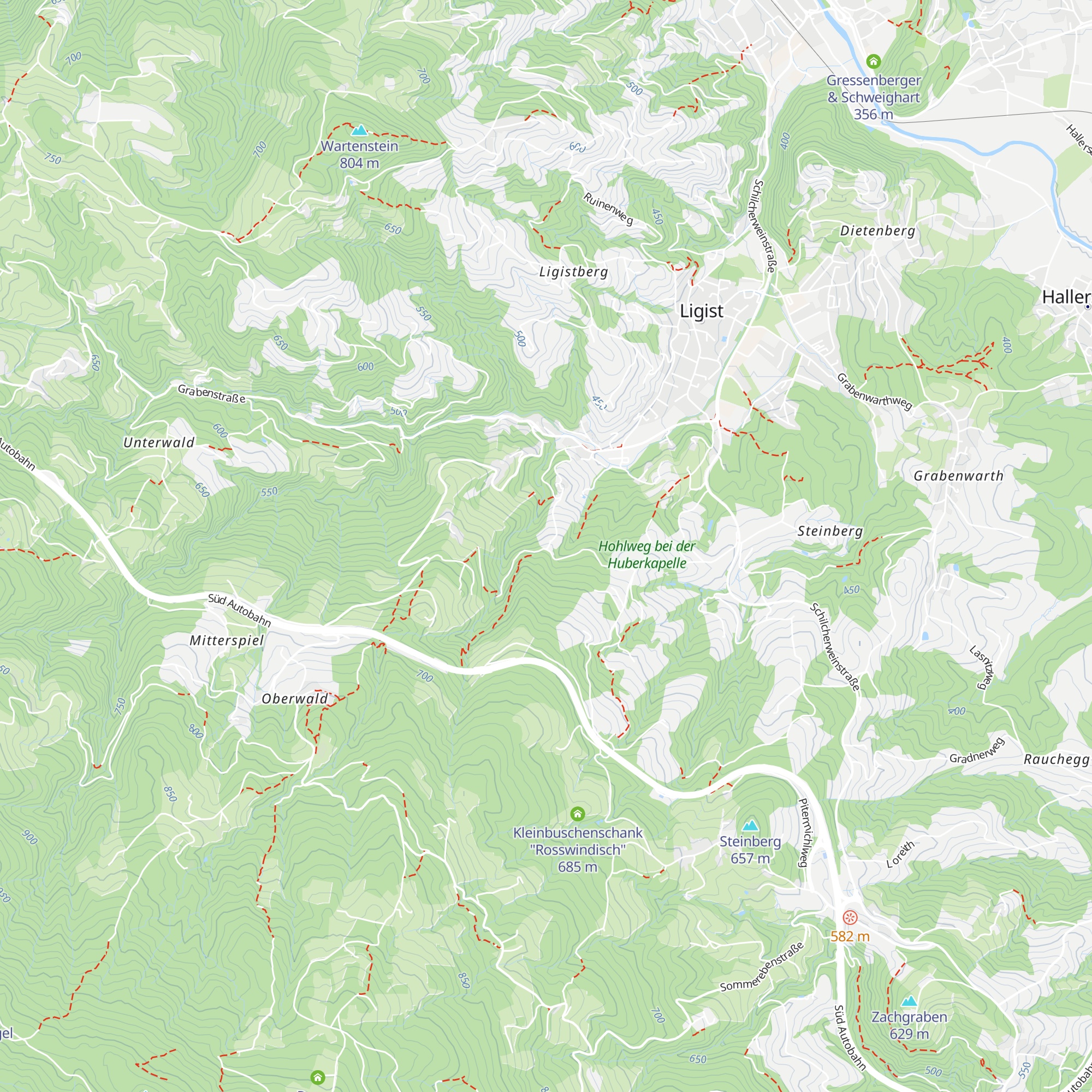 Buschenschank Zach map