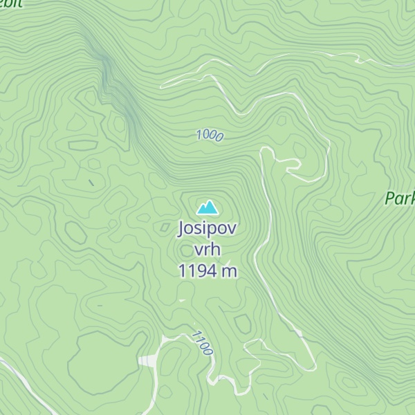 Map of Josipov vrh