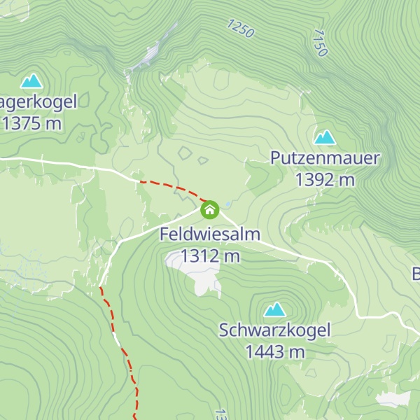 Map of Feldwiesalm