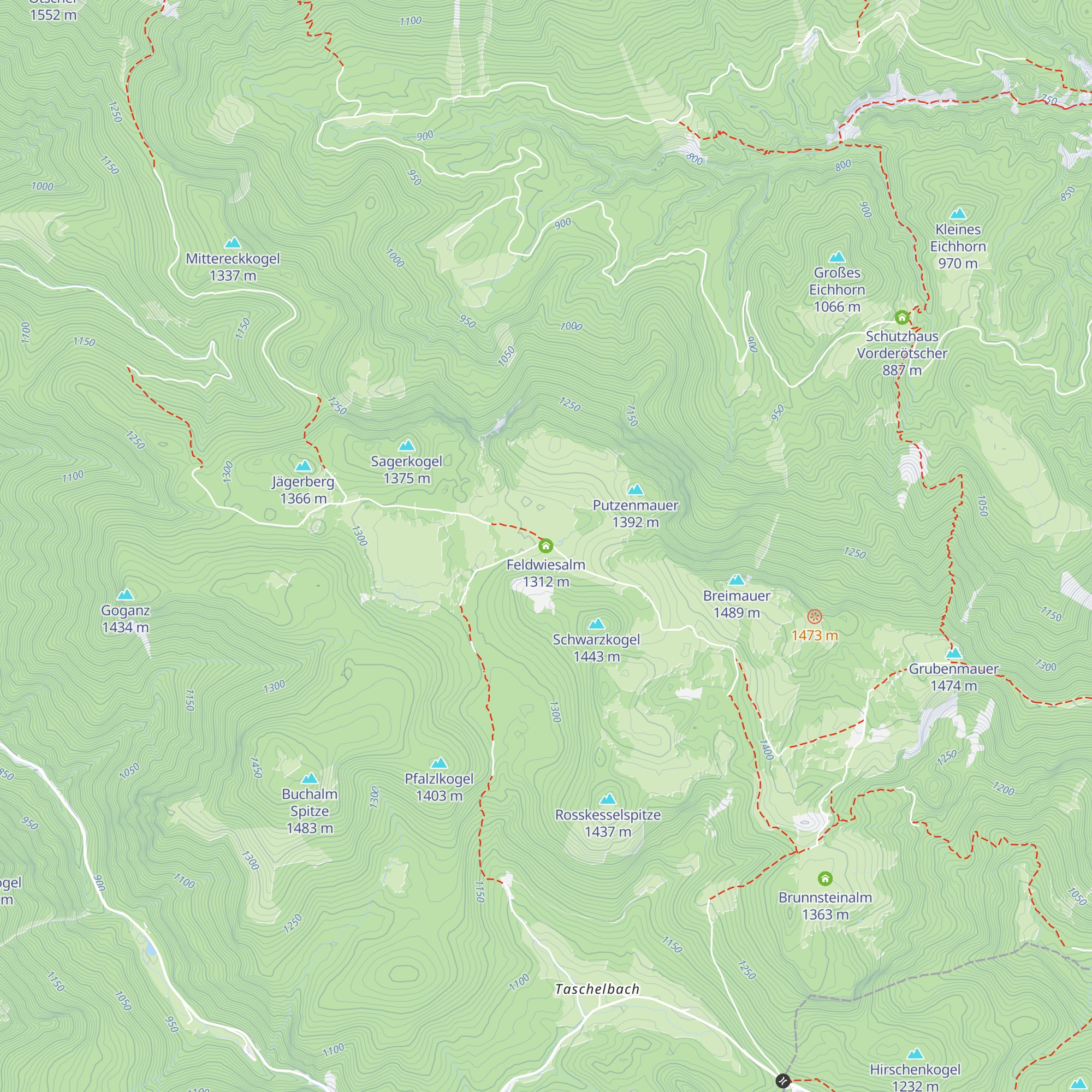 Feldwiesalm map