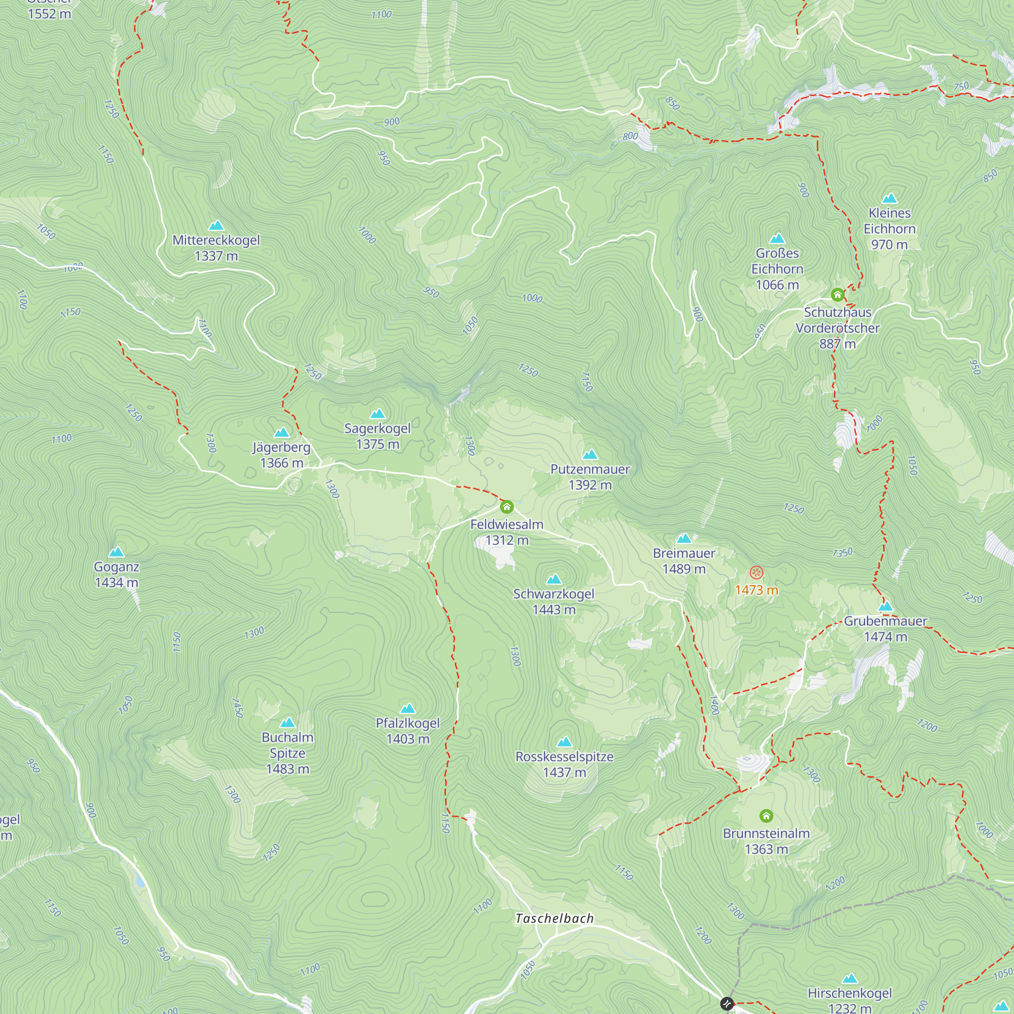 Feldwiesalm map