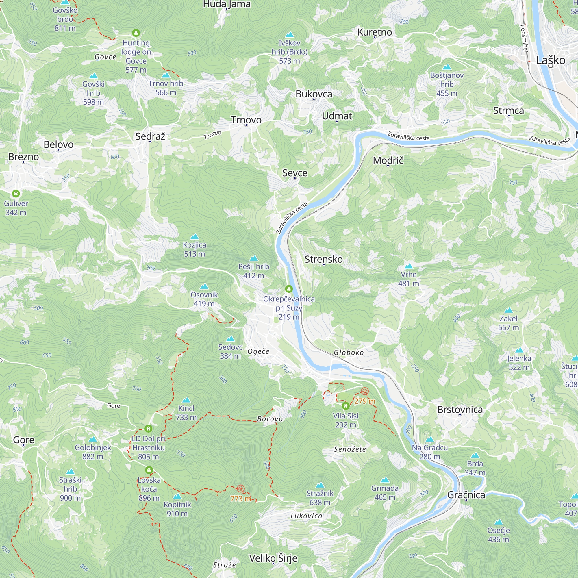 Okrepčevalnica pri Suzy map
