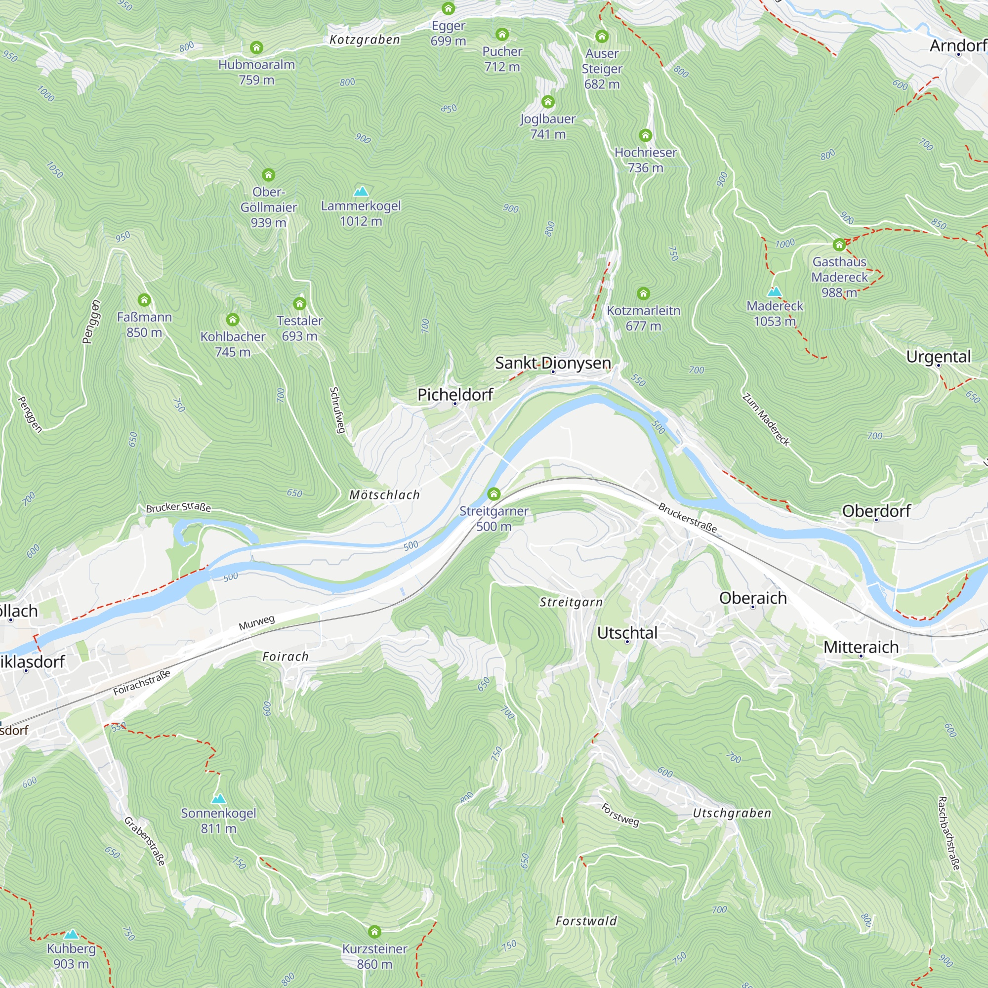 Streitgarner map